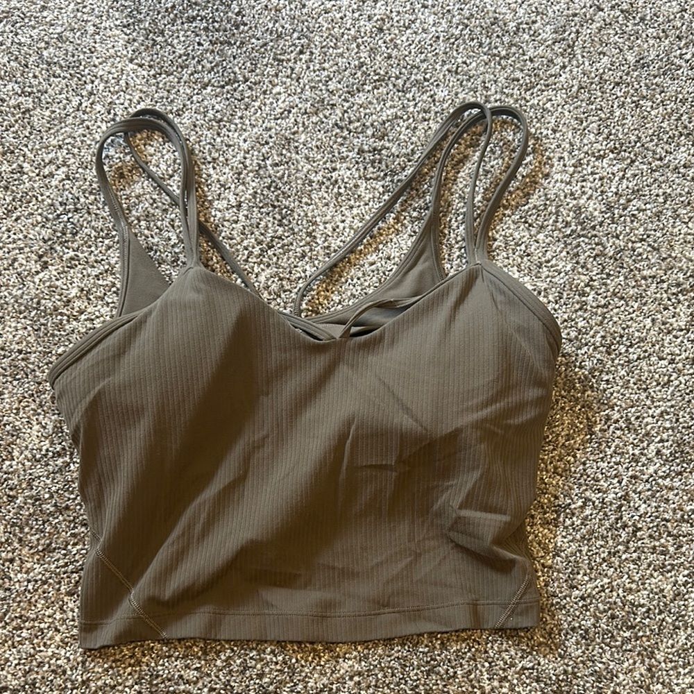 lululemon athletica Olive Green Strappy Top